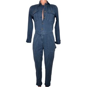 Duluth Trading Denim Shop Square Work Coveralls with Pockets